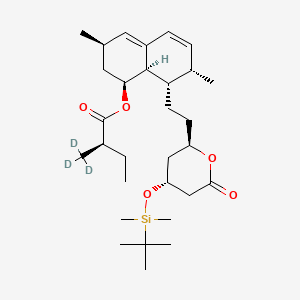 [(1S,3R,7S,8S,8aR)-8-[2-[(2R,4R)-4-[tert-butyl(dimethyl)silyl]oxy-6-oxooxan-2-yl]ethyl]-3,7-dimethyl-1,2,3,7,8,8a-hexahydronaphthalen-1-yl] (2R)-2-(trideuteriomethyl)butanoate