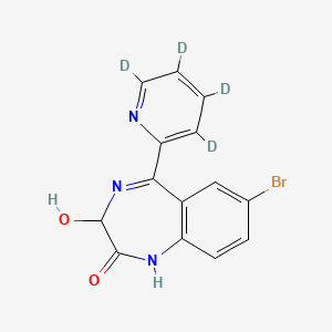 molecular formula C14H10BrN3O2 B15295784 3-Hydroxy Bromazepam-d4 