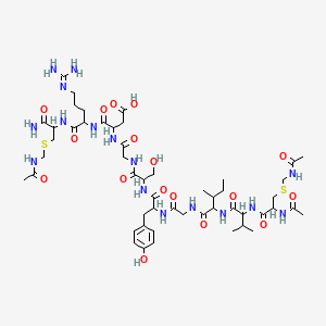 molecular formula C51H82N16O17S2 B15295804 Ac-DL-Cys(Acm)-DL-Val-DL-xiIle-Gly-DL-Tyr-DL-Ser-Gly-DL-Asp-DL-Arg-DL-Cys(Acm)-NH2 