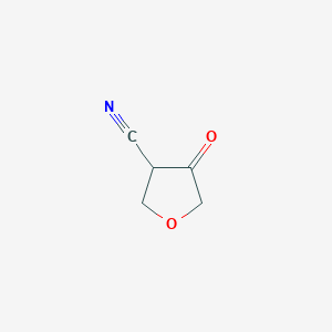B1529581 4-Oxotetrahydrofuran-3-carbonitrile CAS No. 856945-68-1