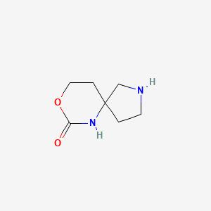 molecular formula C7H12N2O2 B1529585 7-氧代-8-氧杂-2,6-二氮杂-螺[4.5]癸烷 CAS No. 1389264-35-0