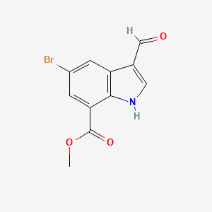 methyl 5-bromo-3-formyl-1H-indole-7-carboxylate