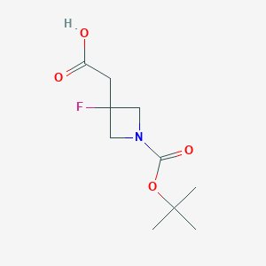 1-Boc-3-fluoro-3-azetidineacetic acid
