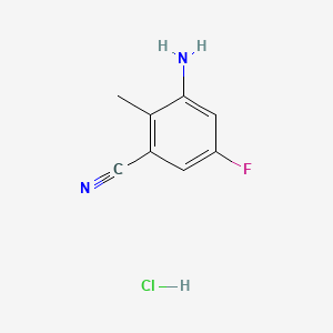 3-Amino-5-fluoro-2-methylbenzonitrile hydrochloride