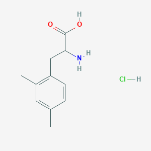 molecular formula C11H16ClNO2 B15295896 2-Amino-3-(2,4-dimethylphenyl)propanoicacidhydrochloride 