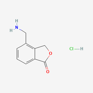 molecular formula C9H10ClNO2 B15295921 4-(Aminomethyl)-1,3-dihydro-2-benzofuran-1-one hydrochloride 