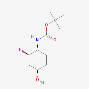 molecular formula C11H20FNO3 B1529596 (1S,3R,4R)-rel-4-(Boc-amino)-3-fluorocyclohexanol CAS No. 1268512-14-6