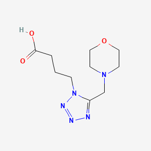 4-[5-(morpholin-4-ylmethyl)-1H-tetrazol-1-yl]butanoic acid hydrochloride