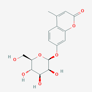 molecular formula C16H18O8 B015296 4-Methylumbelliferyl beta-D-mannopyranoside CAS No. 67909-30-2