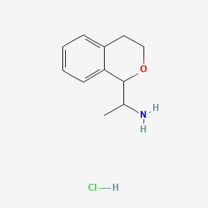 1-(3,4-dihydro-1H-2-benzopyran-1-yl)ethan-1-amine hydrochloride