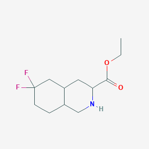 Ethyl 6,6-difluoro-octahydroisoquinoline-3-carboxylate