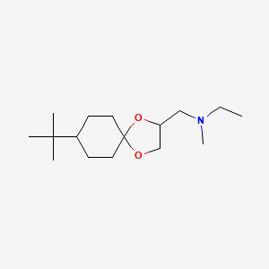 molecular formula C16H31NO2 B15296041 8-(1,1-Dimethylethyl)-N-ethyl-N-methyl-1,4-dioxaspiro[4.5]decane-2-methanamine 