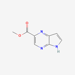 molecular formula C8H7N3O2 B1529605 Methyl 5H-pyrrolo[2,3-B]pyrazine-2-carboxylate CAS No. 1363381-89-8