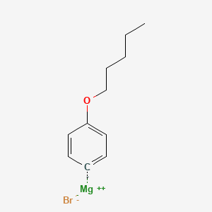 molecular formula C11H15BrMgO B15296053 magnesium;pentoxybenzene;bromide 