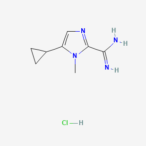 5-cyclopropyl-1-methyl-1H-imidazole-2-carboximidamide hydrochloride