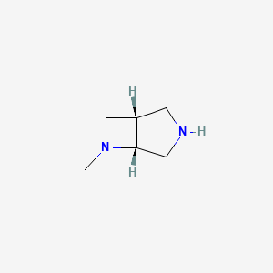 molecular formula C6H12N2 B1529612 (1S,5R)-6-methyl-3,6-diazabicyclo[3.2.0]heptane CAS No. 867374-44-5