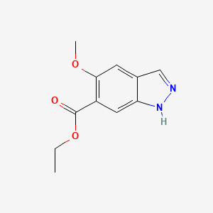 molecular formula C11H12N2O3 B1529614 5-甲氧基-1H-吲唑-6-甲酸乙酯 CAS No. 1403766-78-8