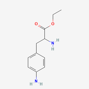 molecular formula C11H16N2O2 B15296159 Ethyl 2-amino-3-(4-aminophenyl)propanoate 