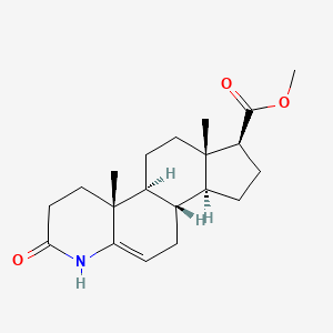 molecular formula C20H29NO3 B15296163 5,6-Dehydro-1,2-dihydro Finasteride Des-N-t-butylformamide Carboxylic Acid Methyl Ester 