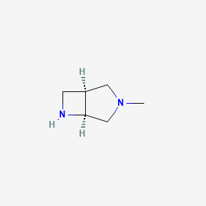 molecular formula C6H12N2 B1529617 (S,S)-3-Methyl-3,6-diaza-bicyclo[3.2.0]heptane CAS No. 1419075-95-8