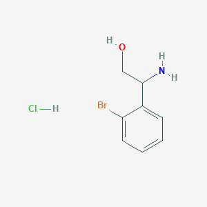 molecular formula C8H11BrClNO B15296188 2-Amino-2-(2-bromophenyl)ethan-1-ol hydrochloride 