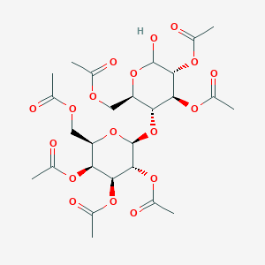 molecular formula C26H36O18 B15296193 Gal2Ac3Ac4Ac6Ac(b1-4)Glc2Ac3Ac6Ac 