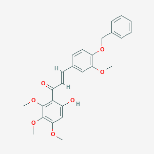 molecular formula C26H26O7 B15296226 1-(6-Hydroxy-2,3,4-trimethoxyphenyl)-3-[3-methoxy-4-(phenylmethoxy)phenyl]-2-propen-1-one 