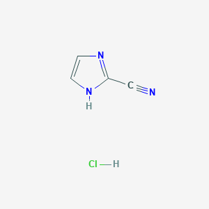 molecular formula C4H4ClN3 B1529624 1H-咪唑-2-碳腈盐酸盐 CAS No. 1392803-62-1