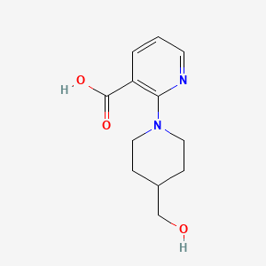 2-(4-(Hydroxymethyl)piperidin-1-yl)nicotinic acid