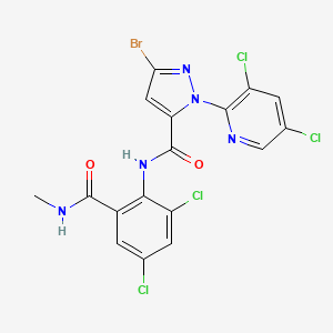 molecular formula C17H10BrCl4N5O2 B15296268 Tetrachlorantraniliprole CAS No. 1104384-14-6