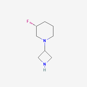 molecular formula C8H15FN2 B1529628 (R)-1-(Azetidin-3-YL)-3-fluoropiperidine CAS No. 1403769-88-9