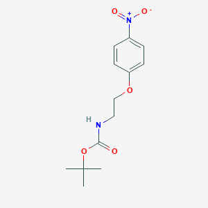 molecular formula C13H18N2O5 B152963 叔丁基（2-(4-硝基苯氧基)乙基）氨基甲酸酯 CAS No. 159184-14-2
