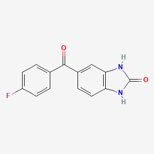 (4-Fluorophenyl)(2-hydroxy-1H-benzimidazol-5-yl)methanone