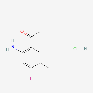 1-(2-Amino-4-fluoro-5-methylphenyl)propan-1-one hydrochloride