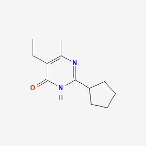 2-Cyclopentyl-5-ethyl-6-methylpyrimidin-4(3H)-one