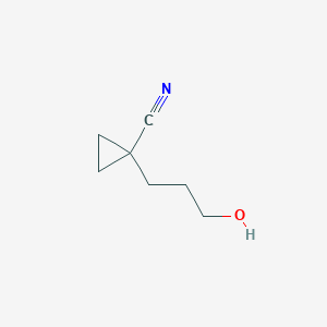 1-(3-Hydroxypropyl)cyclopropane-1-carbonitrile