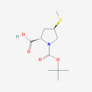 molecular formula C11H19NO4S B1529635 (Methylsulfanyl)pyrrolidine-2-carboxylic acid CAS No. 876953-58-1