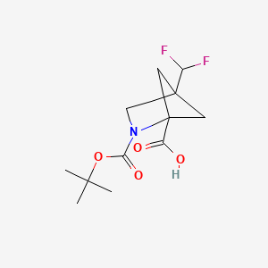 2-[(Tert-butoxy)carbonyl]-4-(difluoromethyl)-2-azabicyclo[2.1.1]hexane-1-carboxylic acid