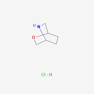 molecular formula C6H12ClNO B1529636 2-Oxa-5-azabicyclo[2.2.2]octane hydrochloride CAS No. 1408075-32-0