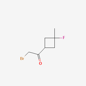 2-Bromo-1-(3-fluoro-3-methylcyclobutyl)ethan-1-one