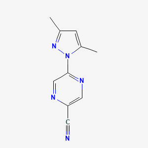 5-(3,5-dimethyl-1H-pyrazol-1-yl)pyrazine-2-carbonitrile