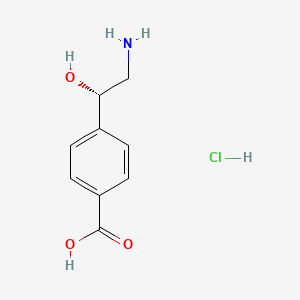 4-[(1S)-2-amino-1-hydroxyethyl]benzoic acid hydrochloride