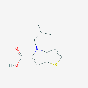 4-isobutyl-2-methyl-4H-thieno[3,2-b]pyrrole-5-carboxylic acid