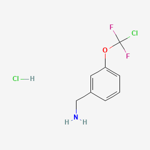 1-[3-(Chlorodifluoromethoxy)phenyl]methanamine hydrochloride