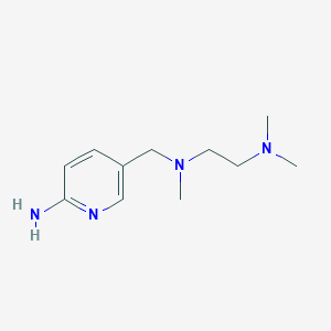 molecular formula C11H20N4 B1529644 5-({[2-(Dimethylamino)ethyl](methyl)amino}methyl)pyridin-2-amine CAS No. 1197332-20-9