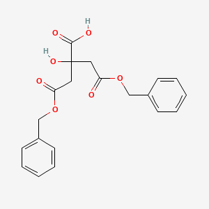 molecular formula C20H20O7 B15296455 2-hydroxy-4-oxo-2-(2-oxo-2-phenylmethoxyethyl)-4-phenylmethoxybutanoic acid 