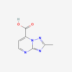 molecular formula C7H6N4O2 B1529652 2-Methyl-[1,2,4]triazolo[1,5-a]pyrimidine-7-carboxylic acid CAS No. 89975-93-9