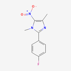 1H-Imidazole, 2-(4-fluorophenyl)-1,4-dimethyl-5-nitro-