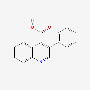 molecular formula C16H11NO2 B15296536 3-Phenylquinoline-4-carboxylic acid CAS No. 78317-97-2