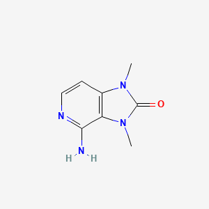 molecular formula C8H10N4O B15296561 4-amino-1,3-dimethyl-1,3-dihydro-2H-imidazo[4,5-c]pyridin-2-one 